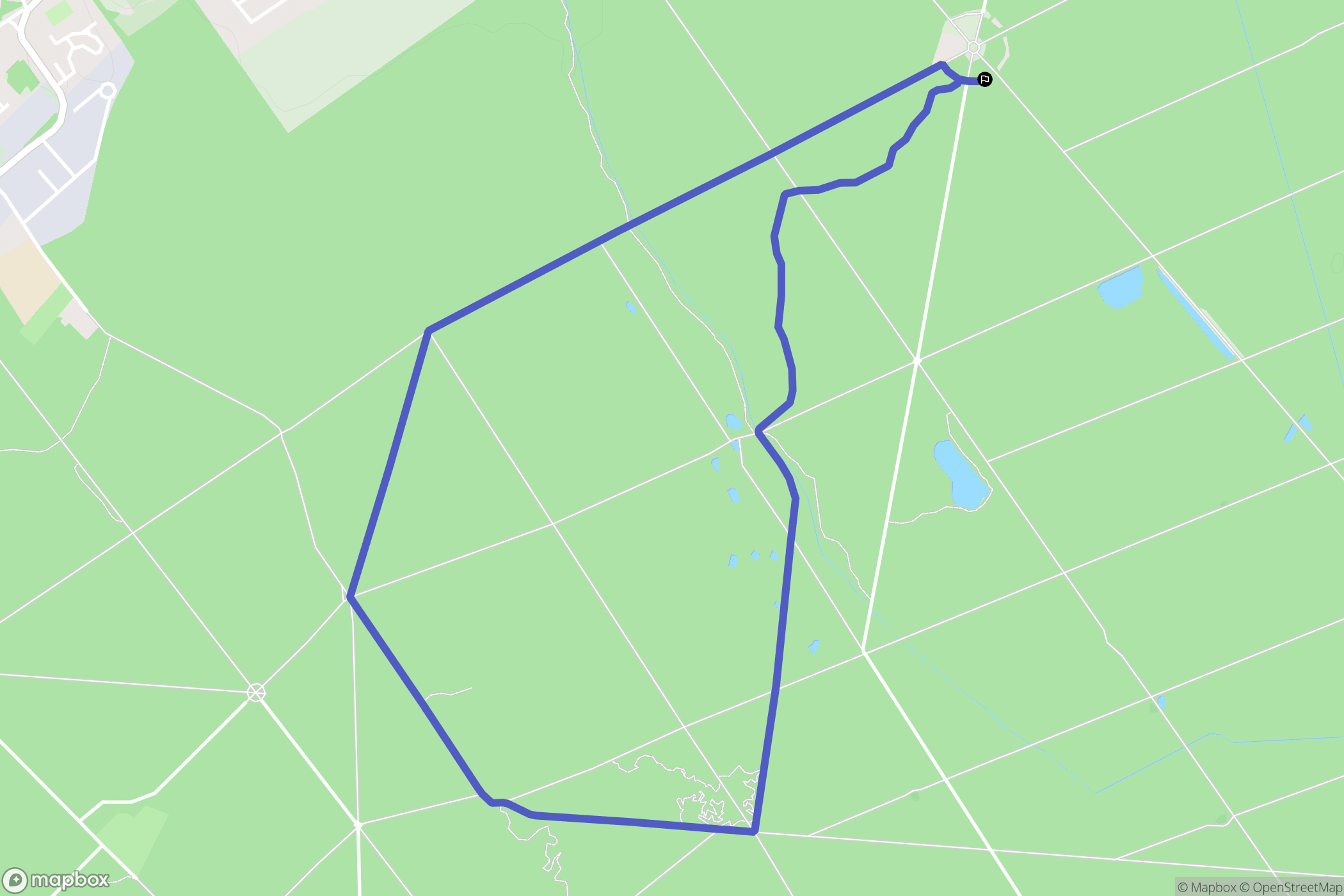 Montgeron : carte du parcours de randonnée - France