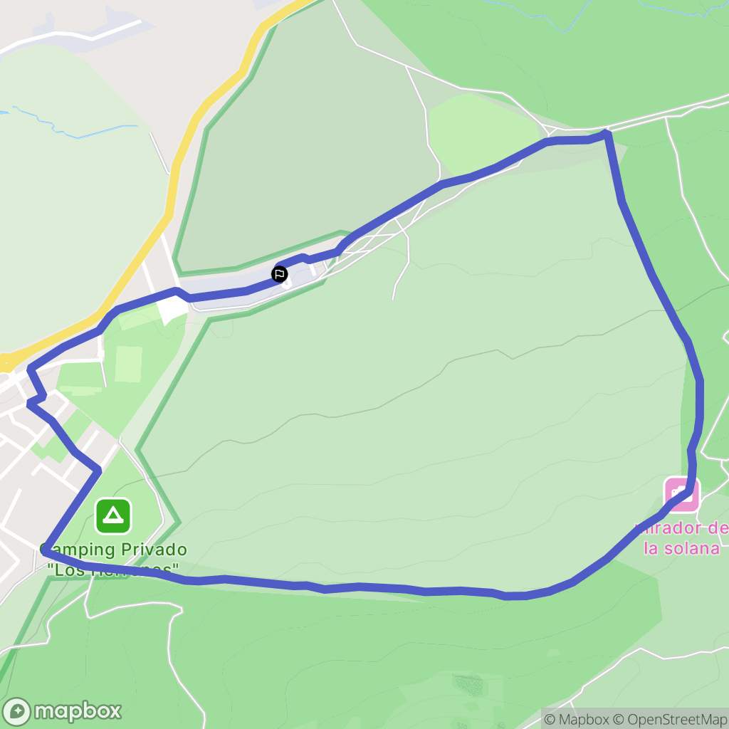 Moralzarzal : carte du parcours de randonnée - Spain