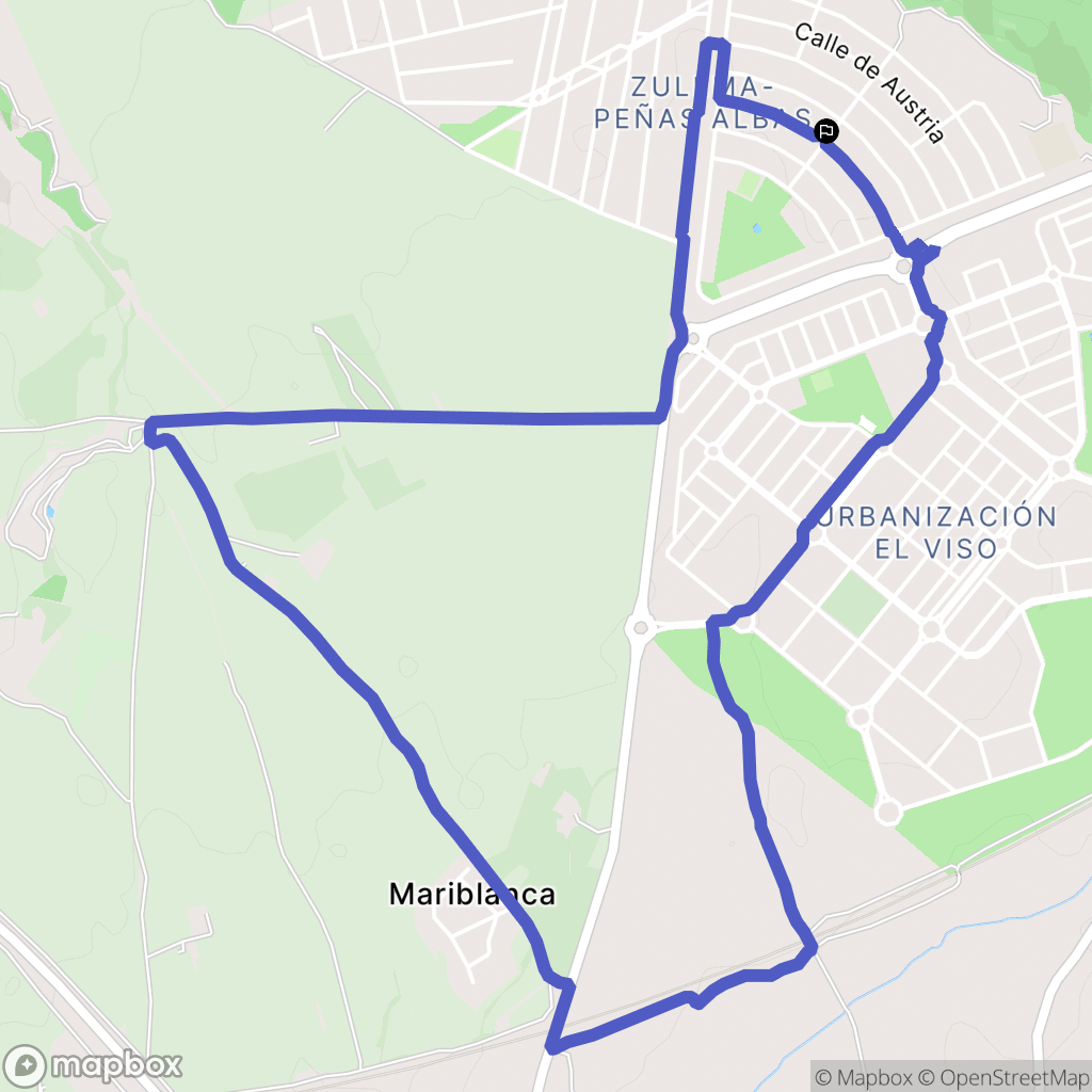 Villalbilla : carte du parcours de randonnée - Spain