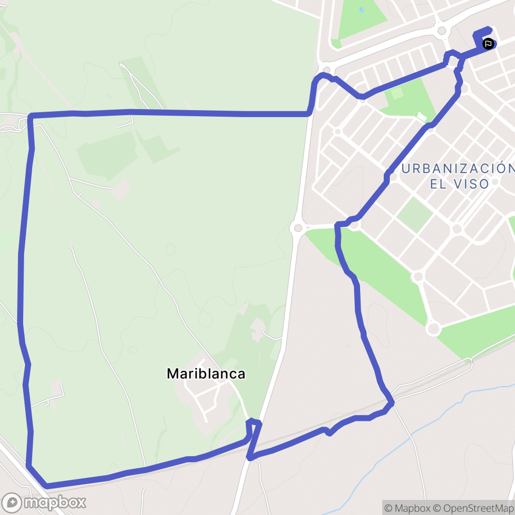 Villalbilla : carte du parcours de randonnée - Spain