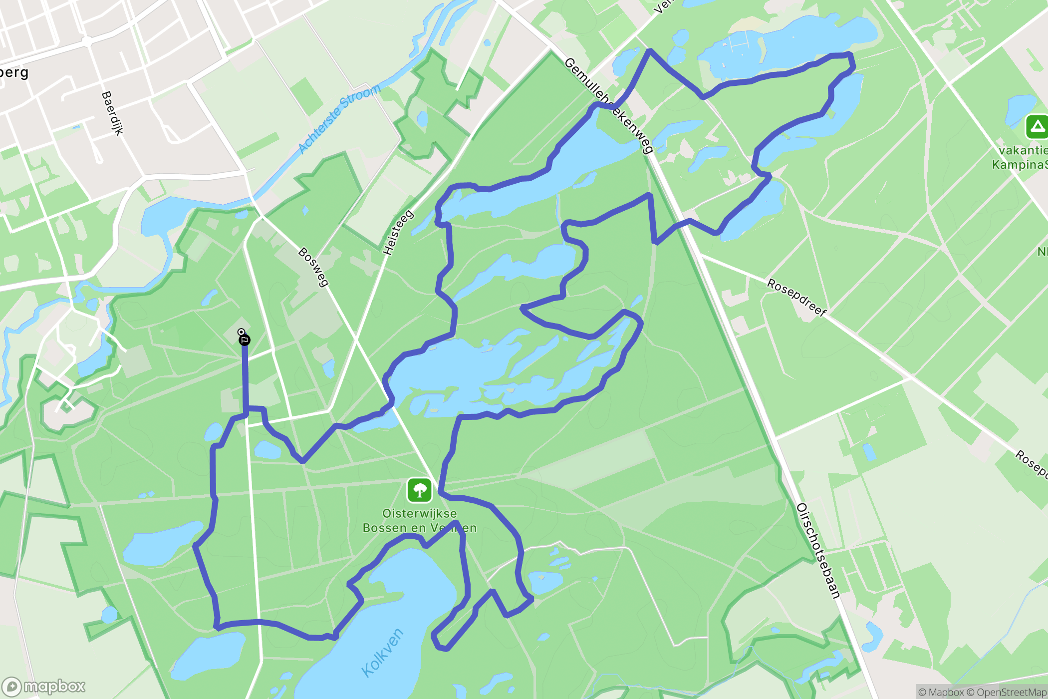 Oisterwijk: routekaart voor buitenactiviteiten - Netherlands