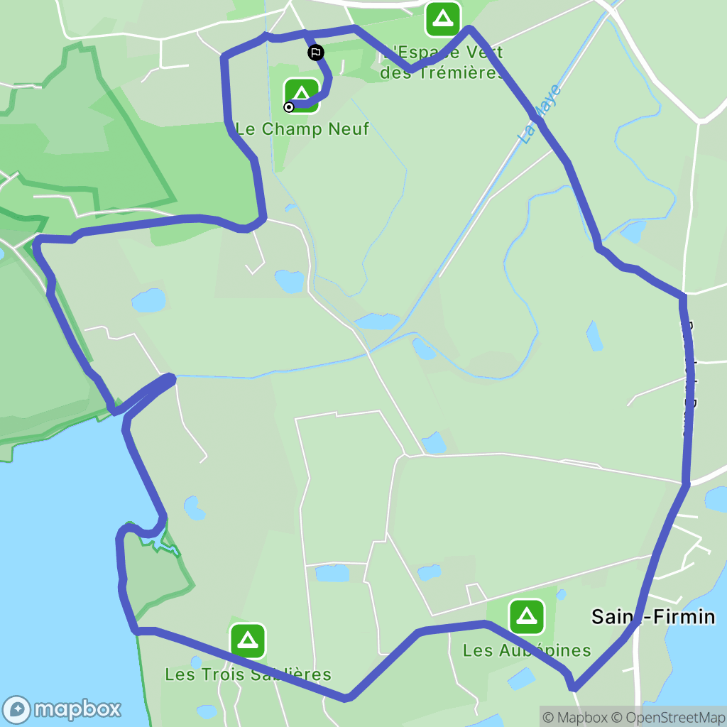 Saint-Quentin-en-Tourmont : carte du parcours de randonnée - France