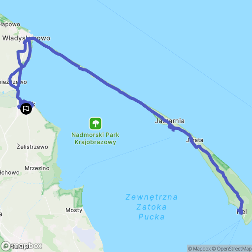 Puck: mapa trasy - Poland