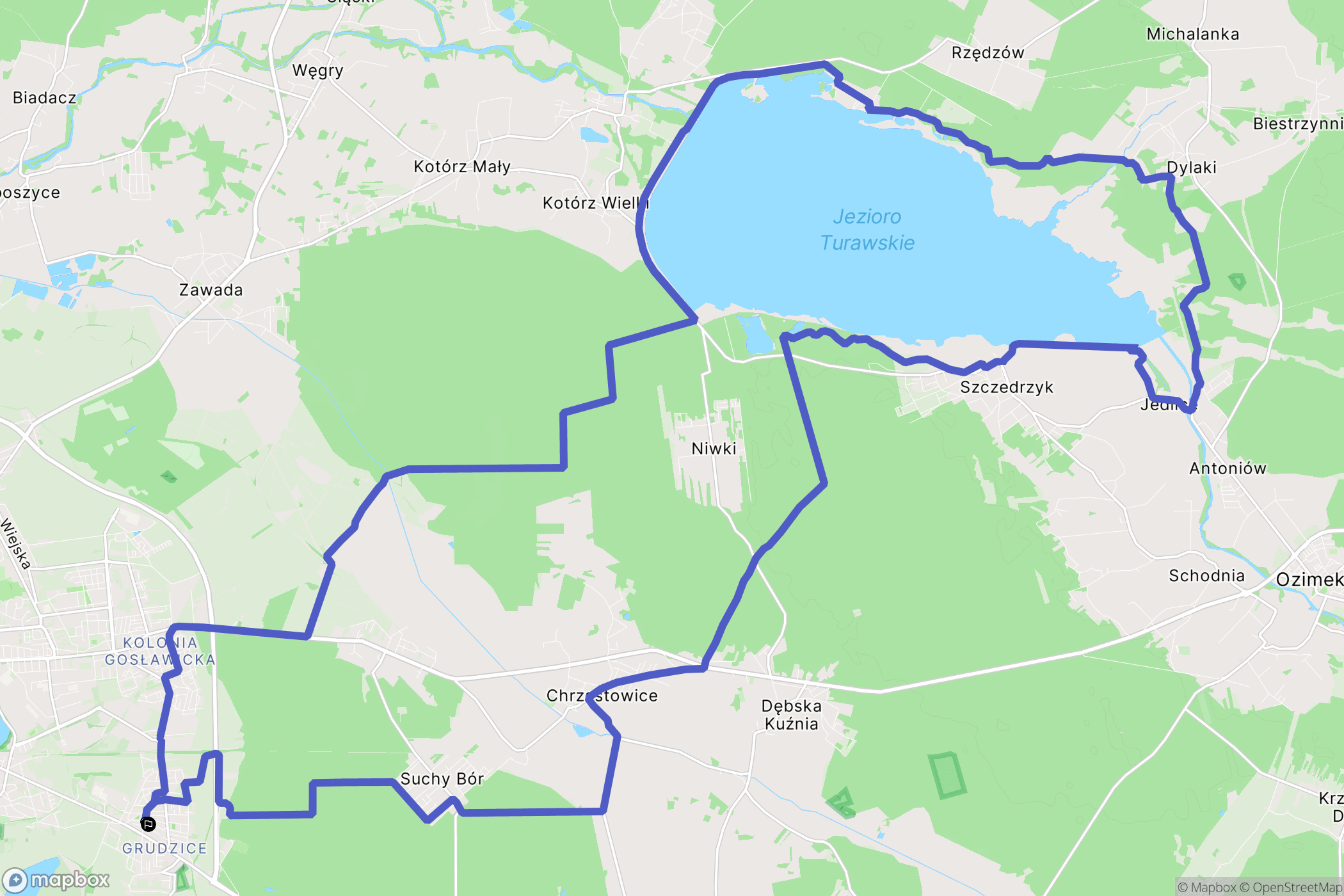 Opole: mapa trasy - Poland
