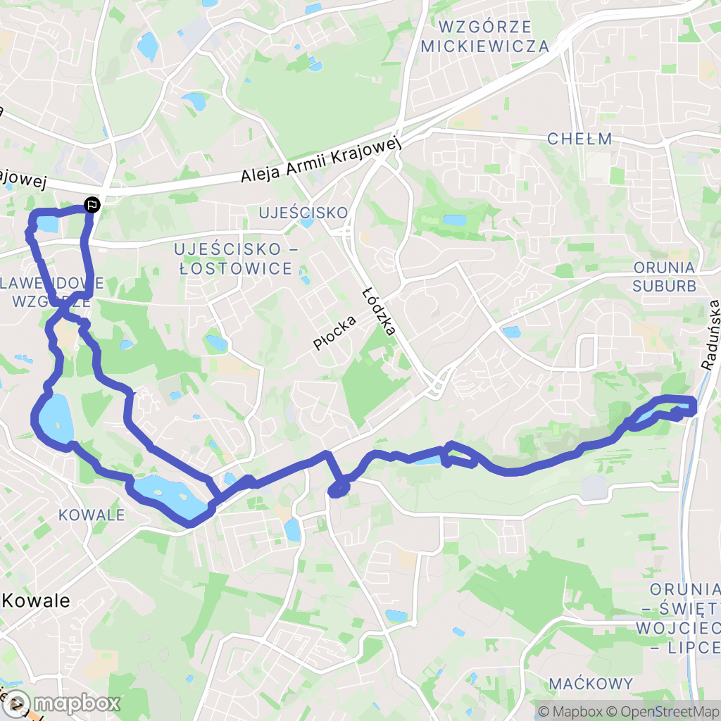 Gdańsk: mapa trasy - Poland