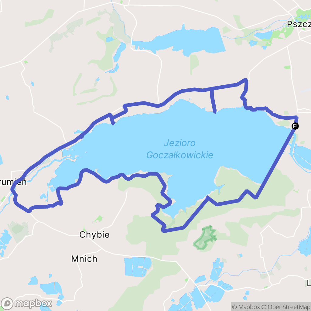 Goczałkowice-Zdrój: mapa trasy - Poland