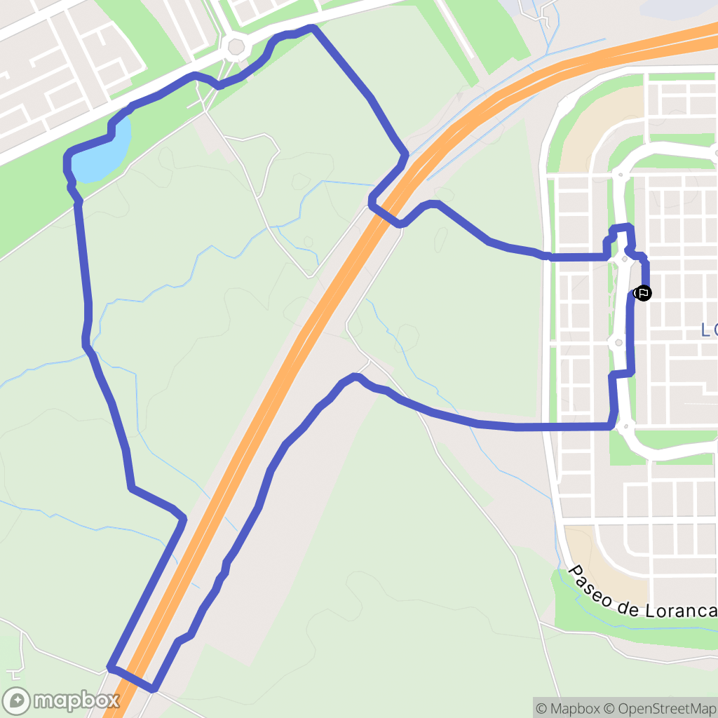 Fuenlabrada : carte du parcours de randonnée - Spain
