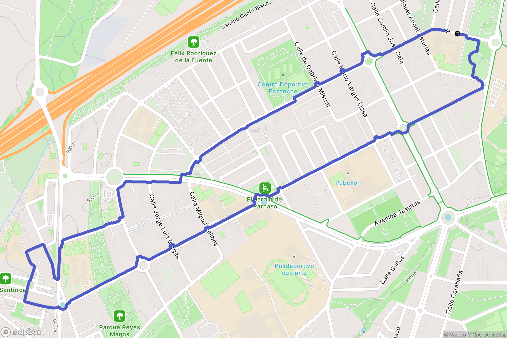 Alcalá de Henares : carte du parcours de randonnée - Spain
