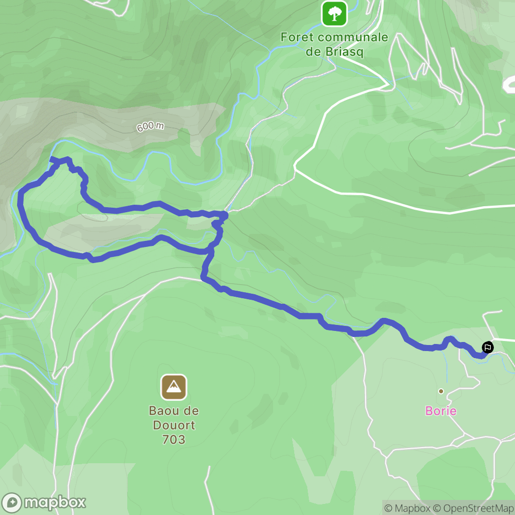 Saint-Vallier-de-Thiey : carte du parcours de randonnée - France
