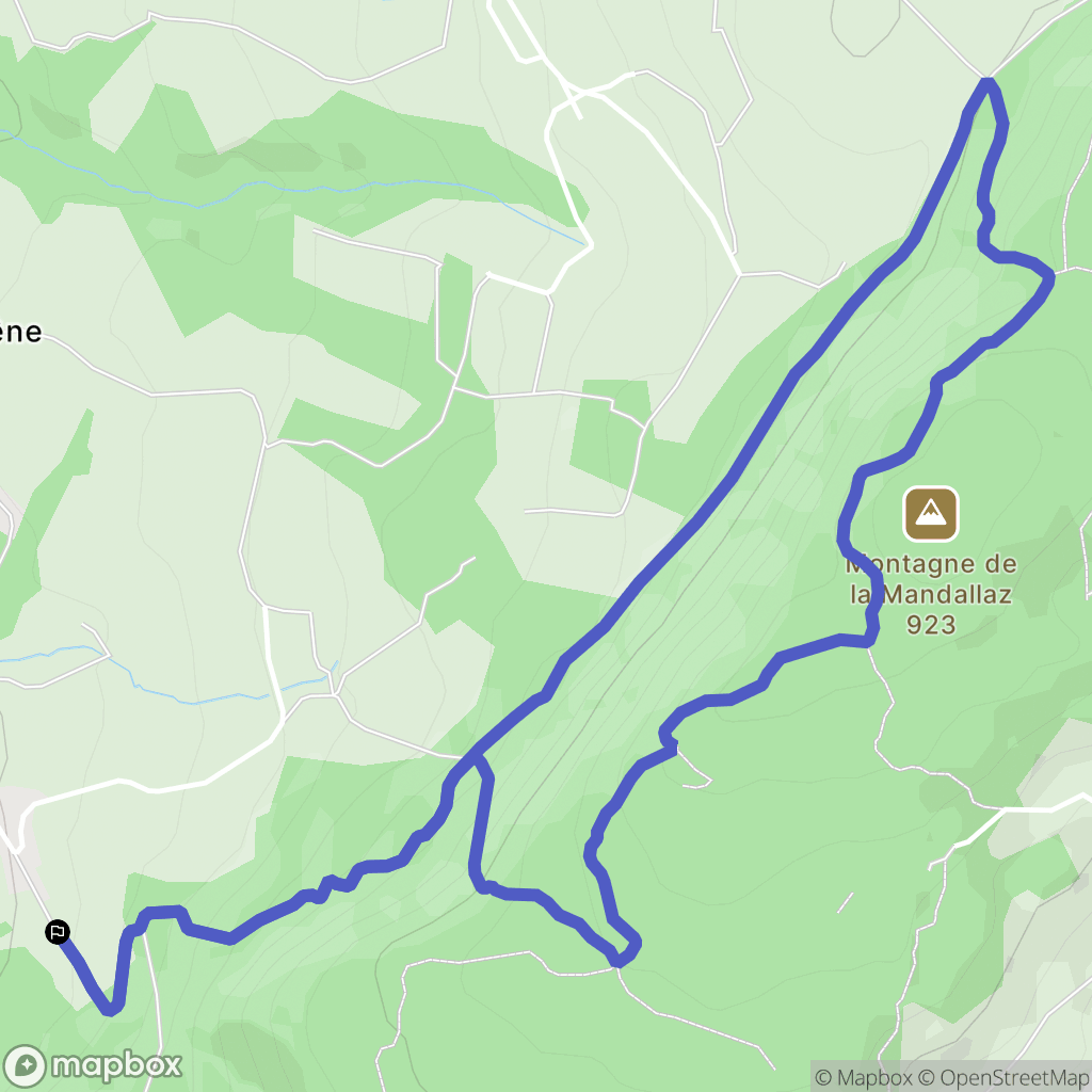 La Balme-de-Sillingy : carte du parcours de randonnée - France