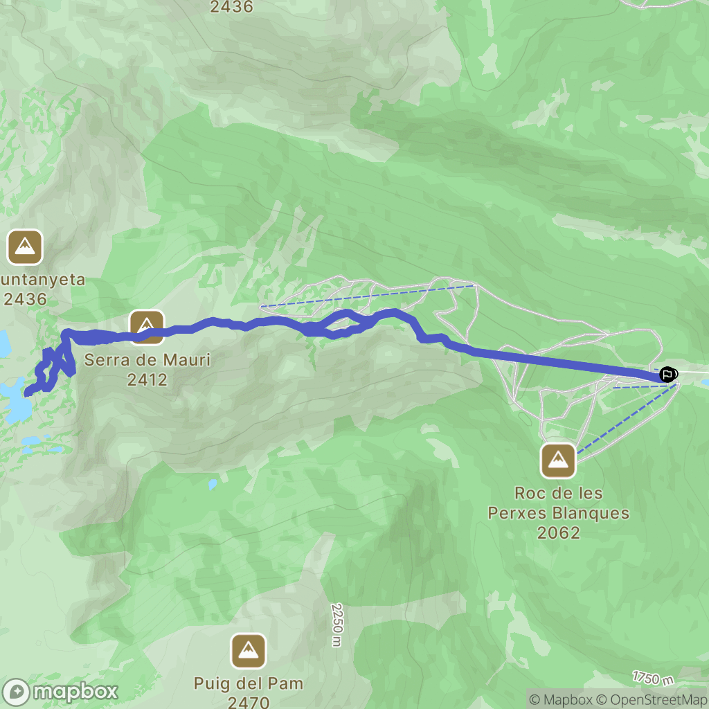 Formiguères : carte du parcours de randonnée - France