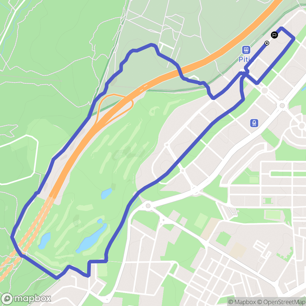 Madrid : carte du parcours de randonnée - Spain