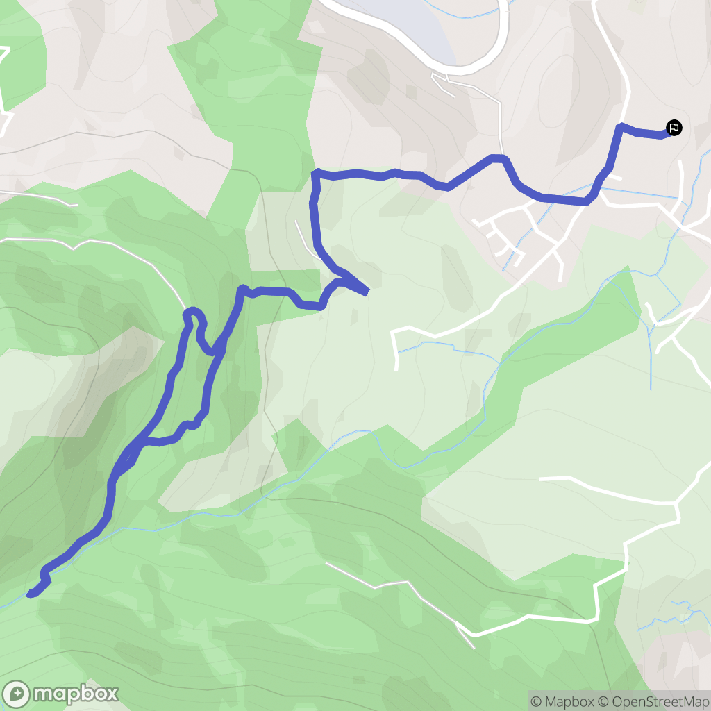 Alissas : carte du parcours de randonnée - France