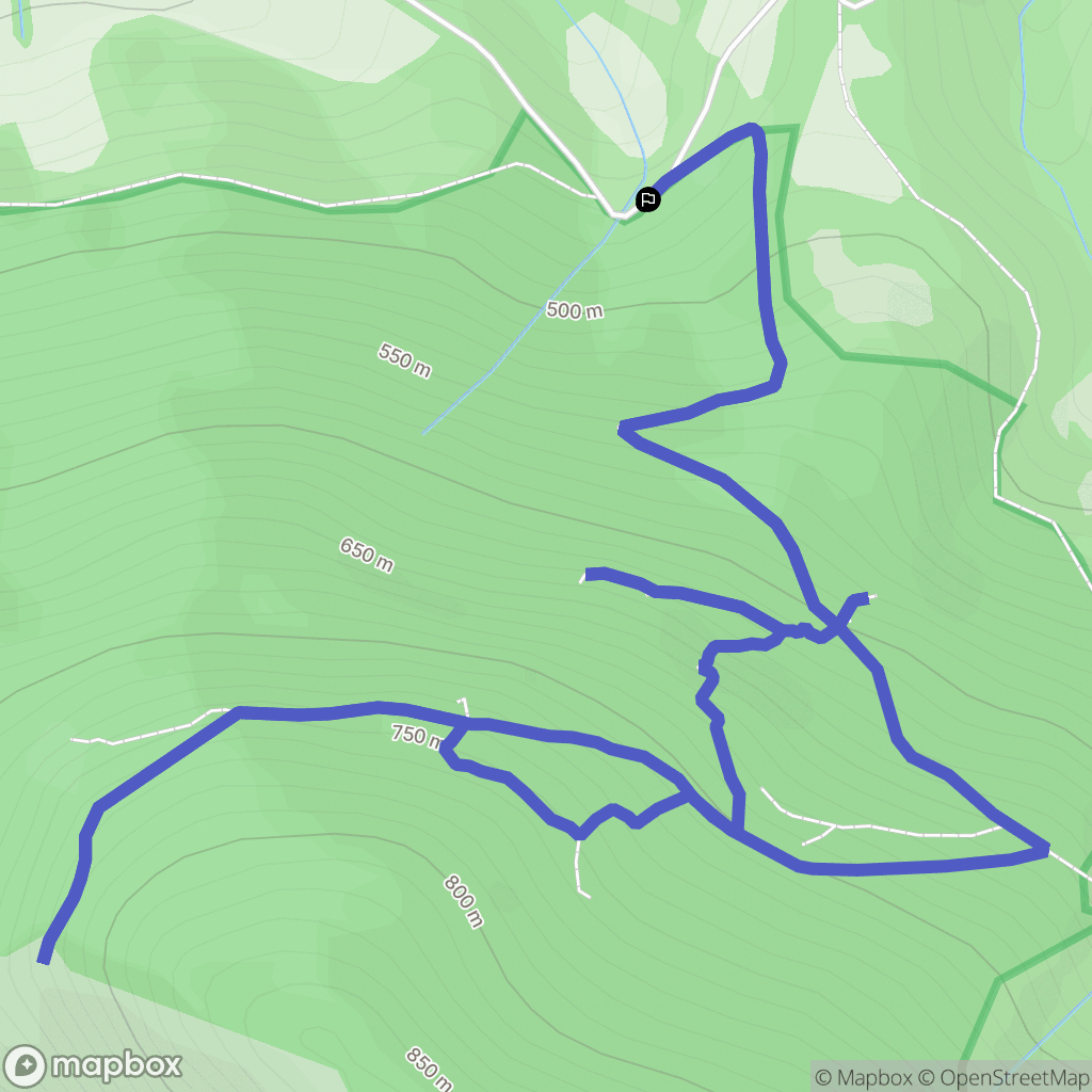 Saint-Pé-de-Bigorre : carte du parcours de randonnée - France