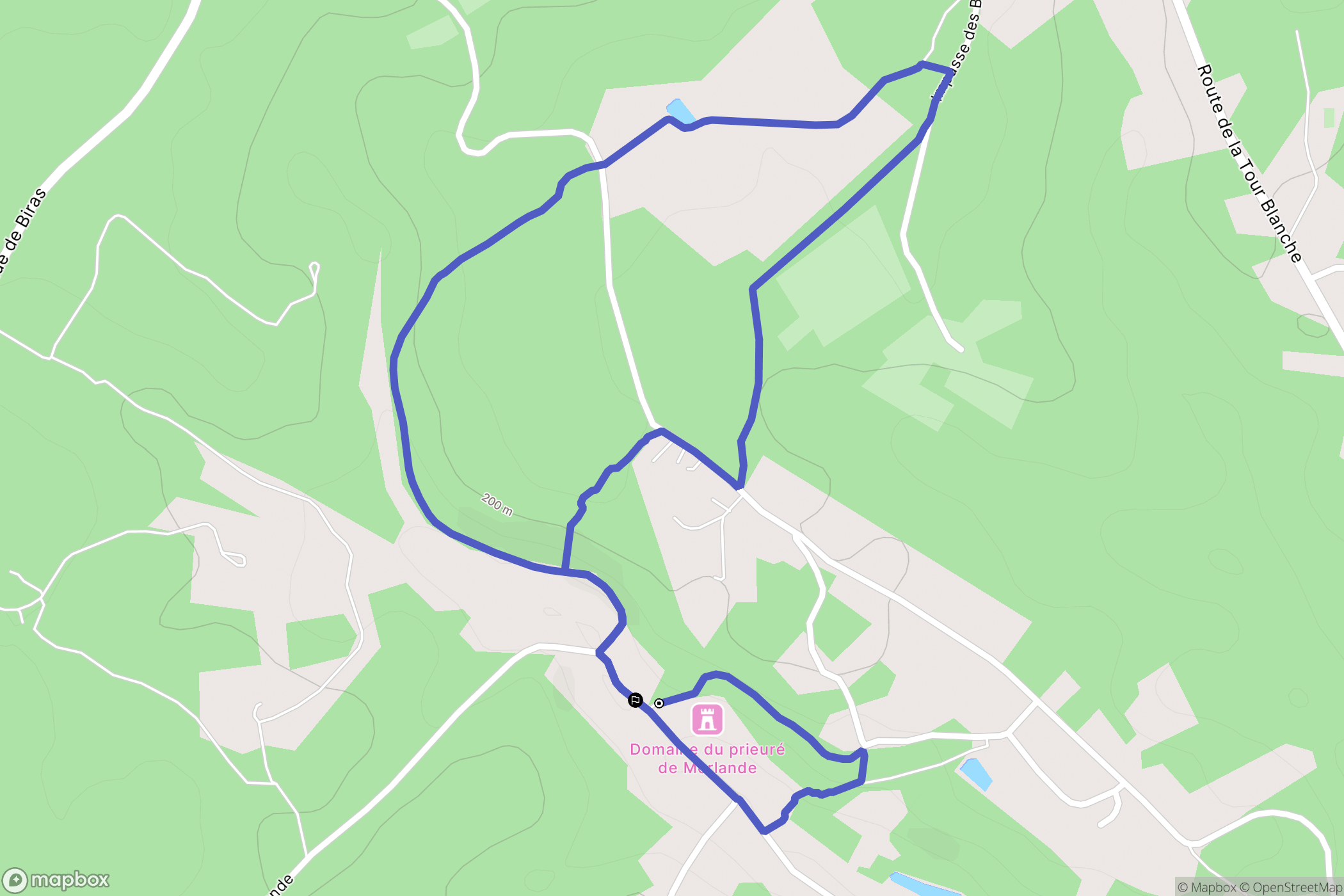 La Chapelle-Gonaguet : carte du parcours de randonnée - France