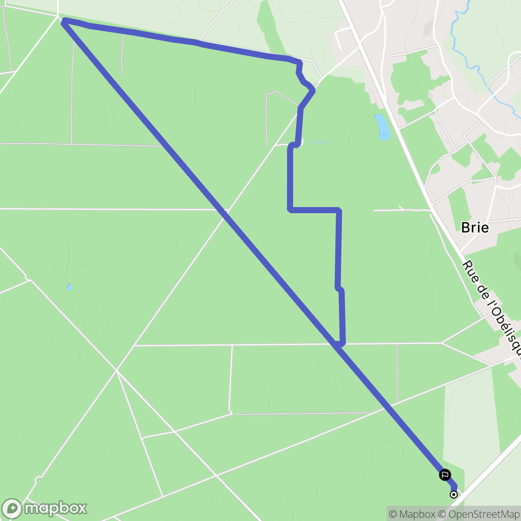 Faremoutiers : carte du parcours de randonnée - France