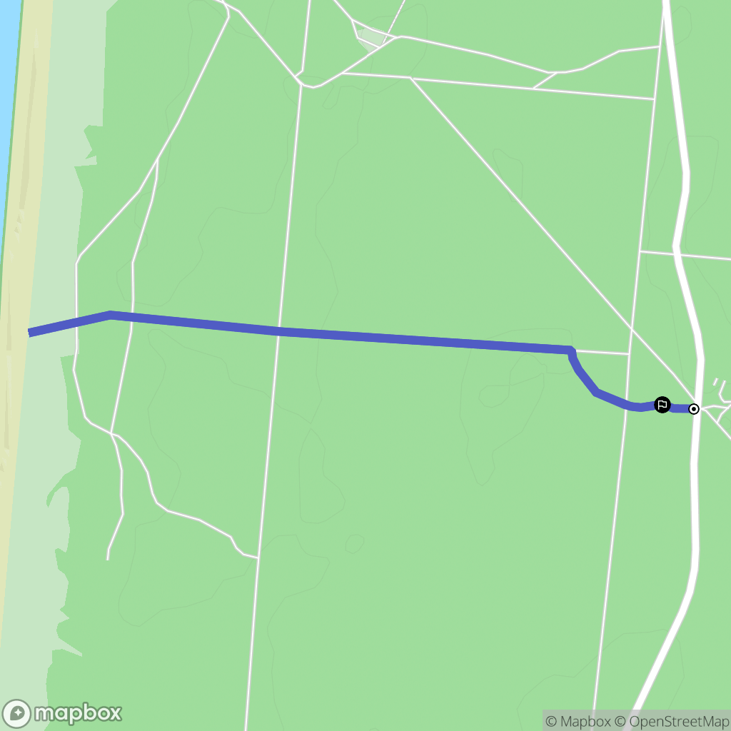 Lacanau : carte du parcours de randonnée - France