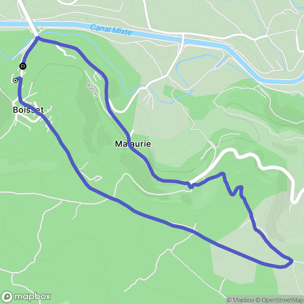 Saint-Julien : carte du parcours de randonnée - France