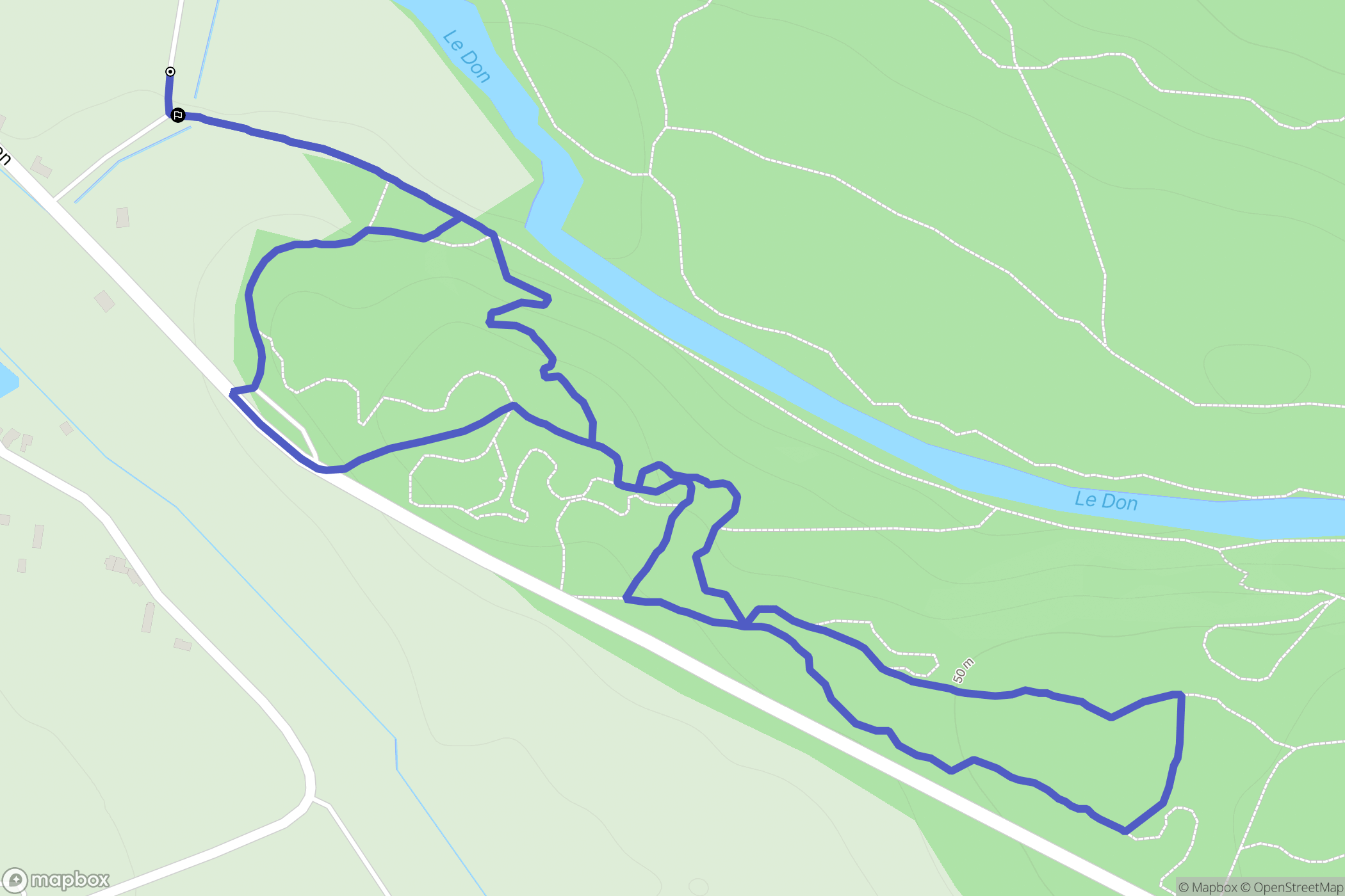 Guémené-Penfao : carte du parcours de randonnée - France