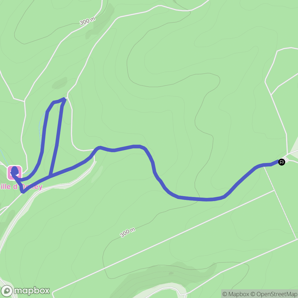 Ochey : carte du parcours de randonnée - France