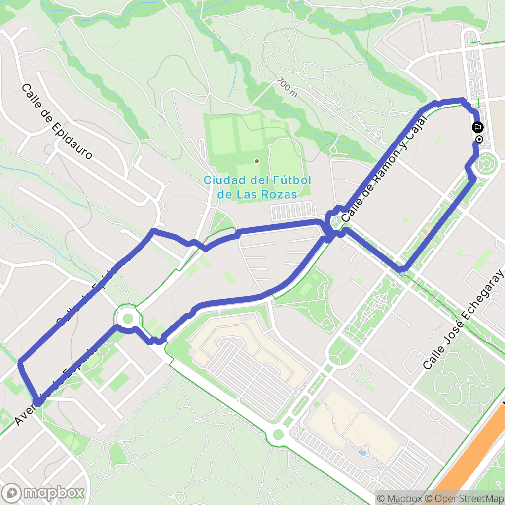 Las Rozas de Madrid : carte du parcours de randonnée - Spain