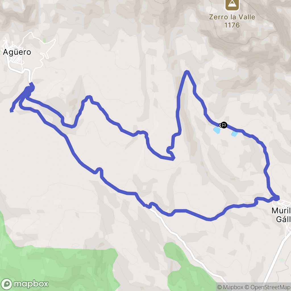 Murillo de Gállego : carte du parcours de randonnée - Spain