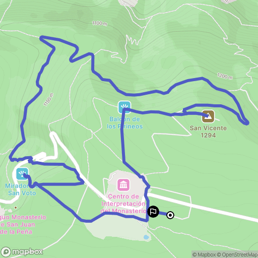 Botaya : carte du parcours de randonnée - Spain
