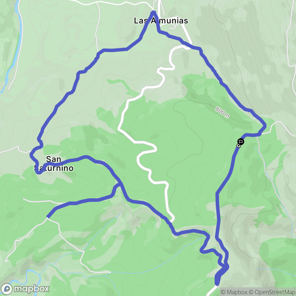 Las Almunias : carte du parcours de randonnée - Spain