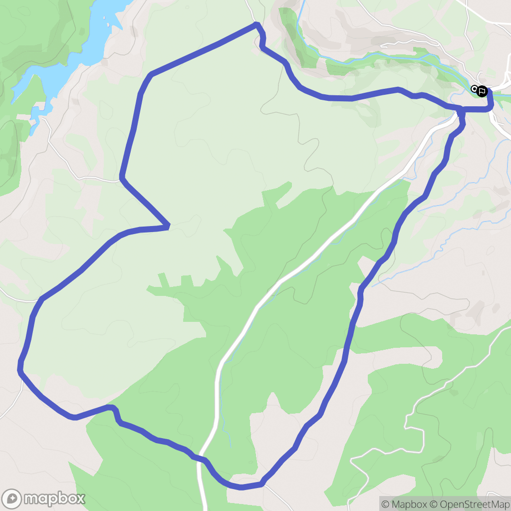 San Blas : carte du parcours de randonnée - Spain