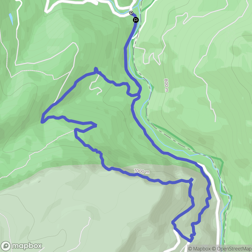 Las Juntas : carte du parcours de randonnée - Spain