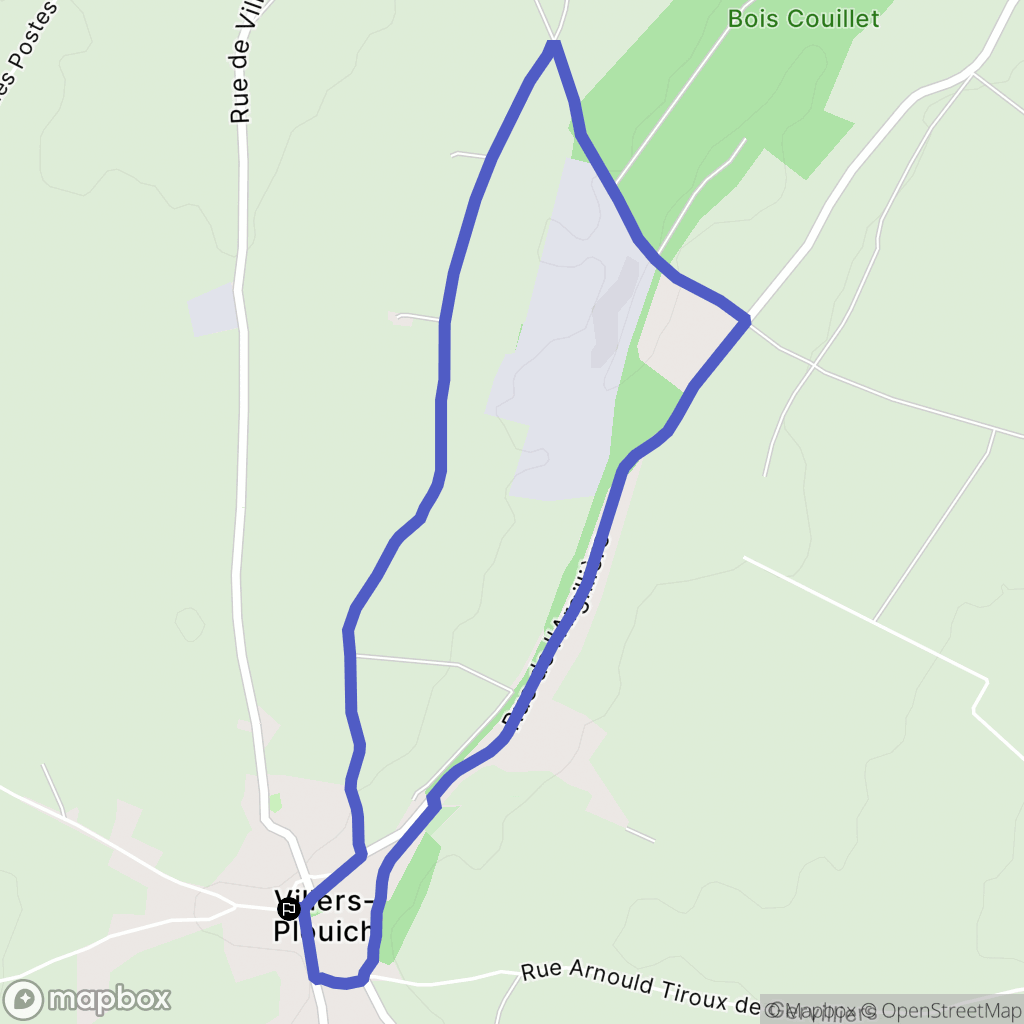 Villers-Plouich : carte du parcours de randonnée - France