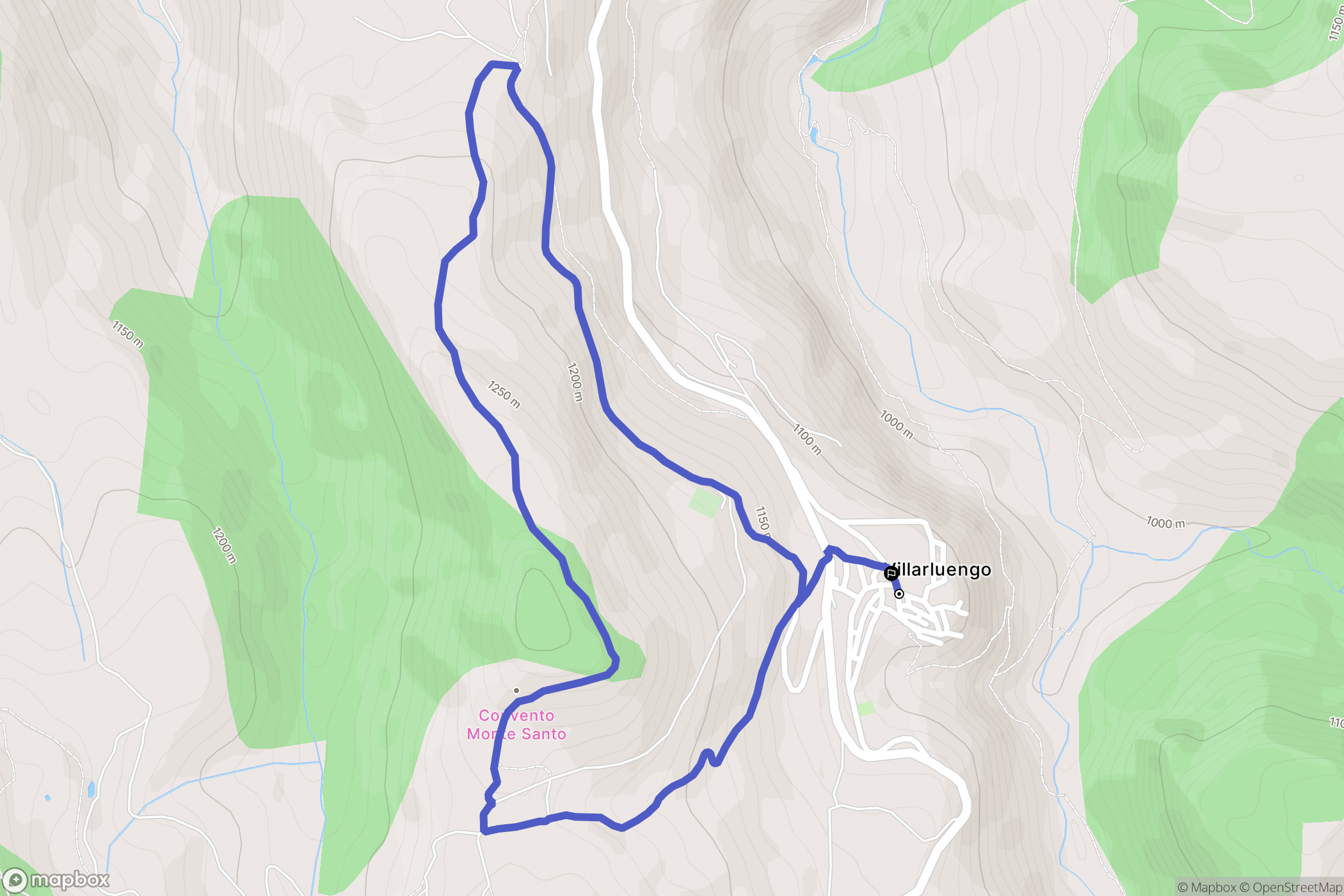 Villarluengo : carte du parcours de randonnée - Spain