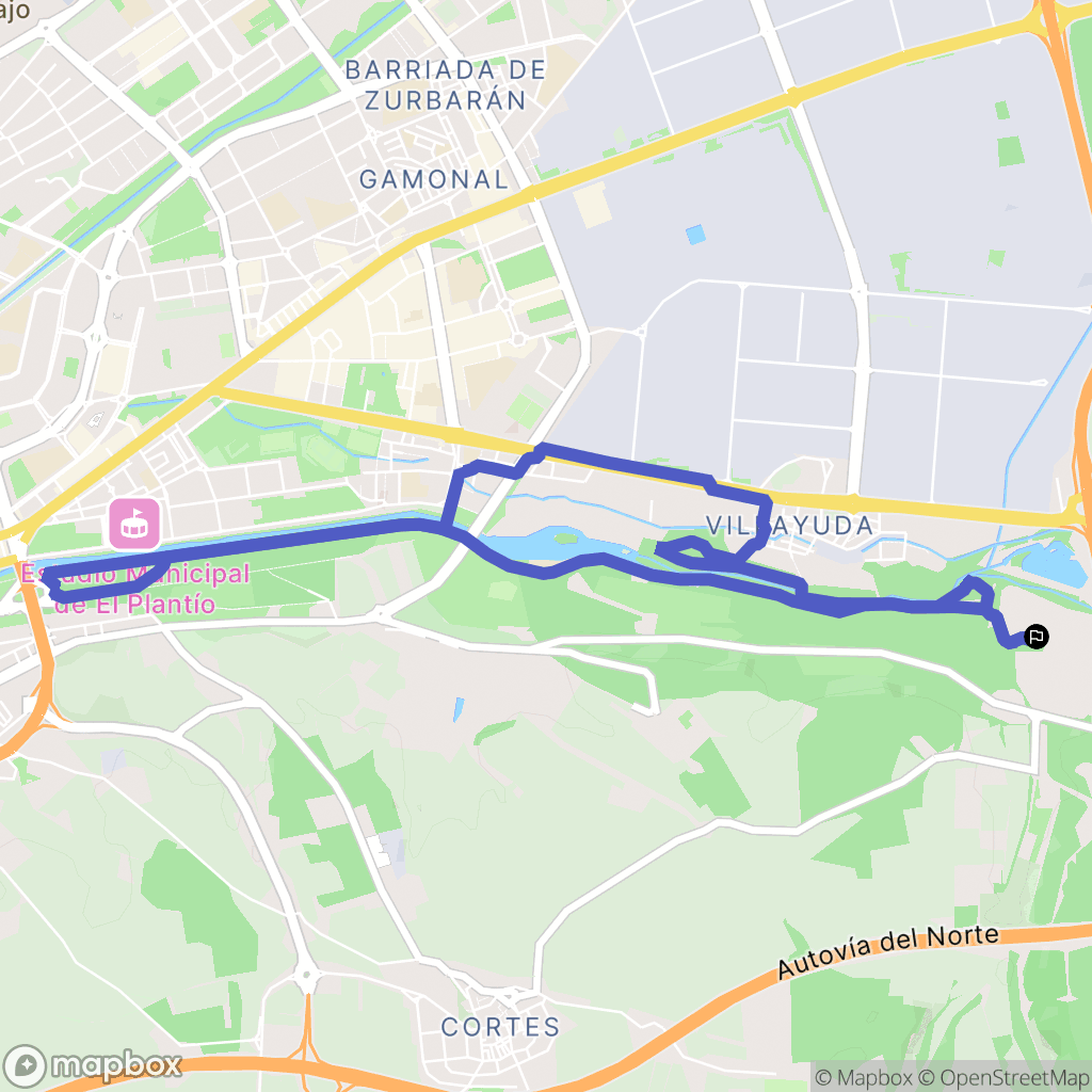 Burgos : carte du parcours de randonnée - Spain