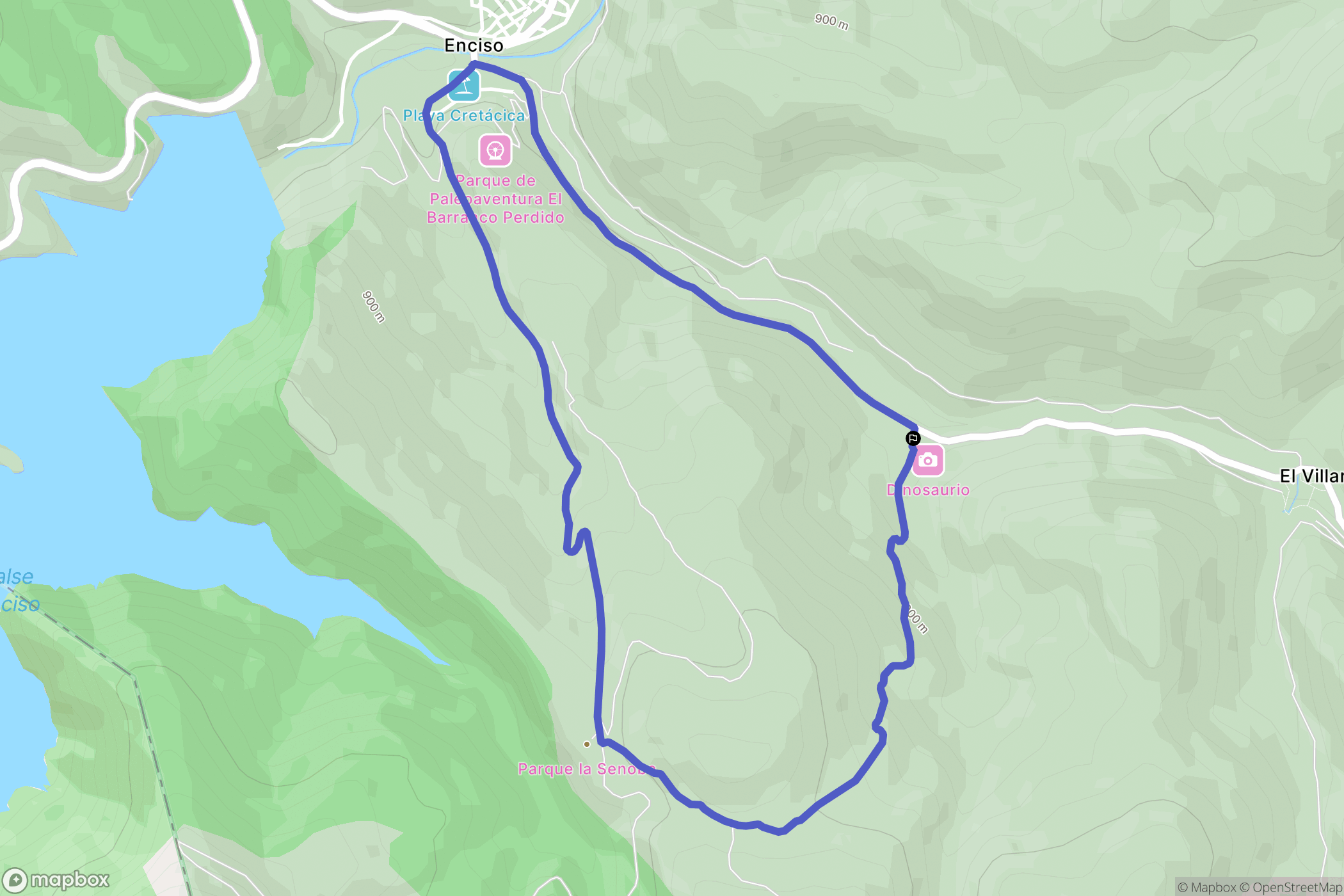 El Villar : carte du parcours de randonnée - Spain