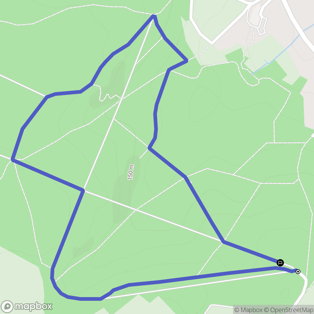 Morainvilliers : carte du parcours de randonnée - France