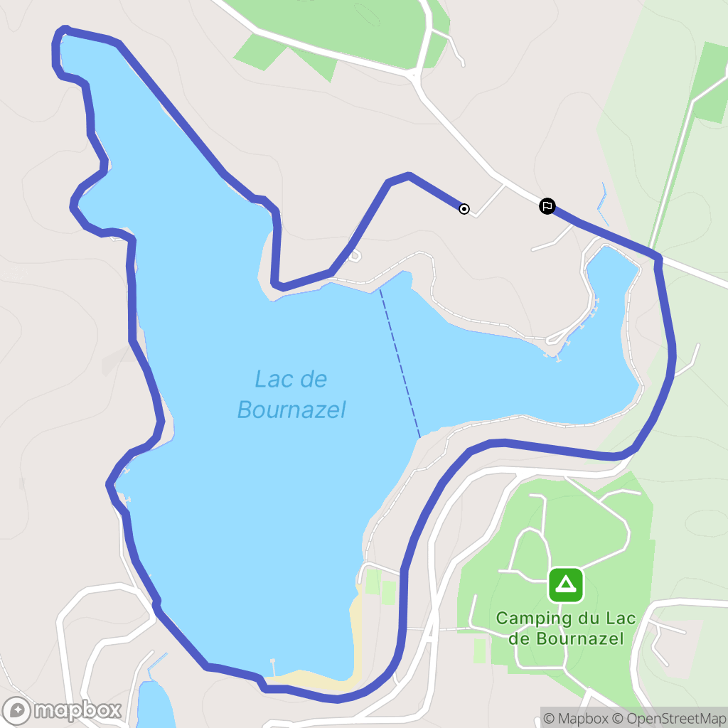 Saint-Jal : carte du parcours de randonnée - France