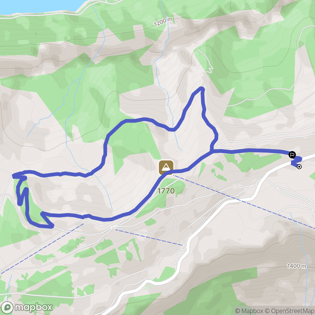 Morzine : carte du parcours de randonnée - France