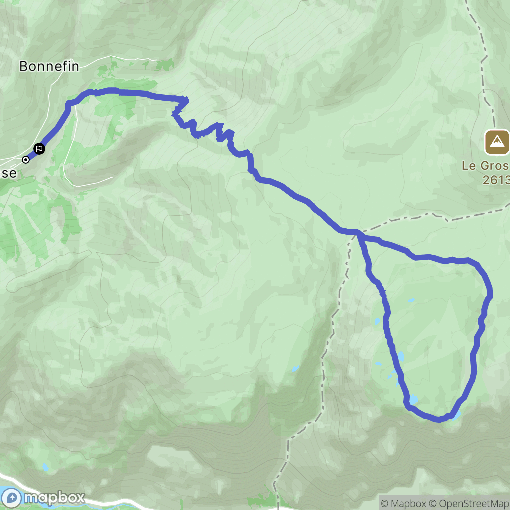 Besse : carte du parcours de randonnée - France