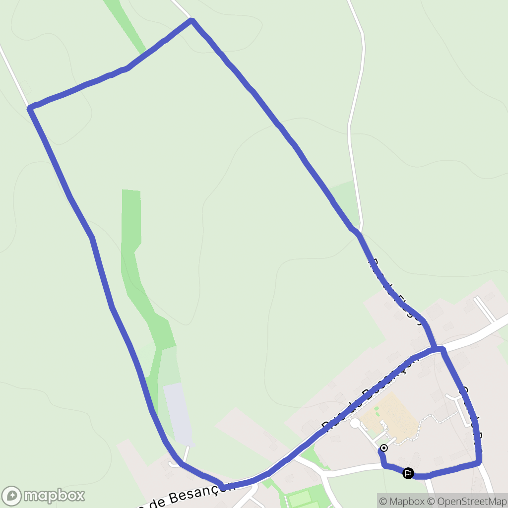 La Tour-de-Sçay : carte du parcours de randonnée - France