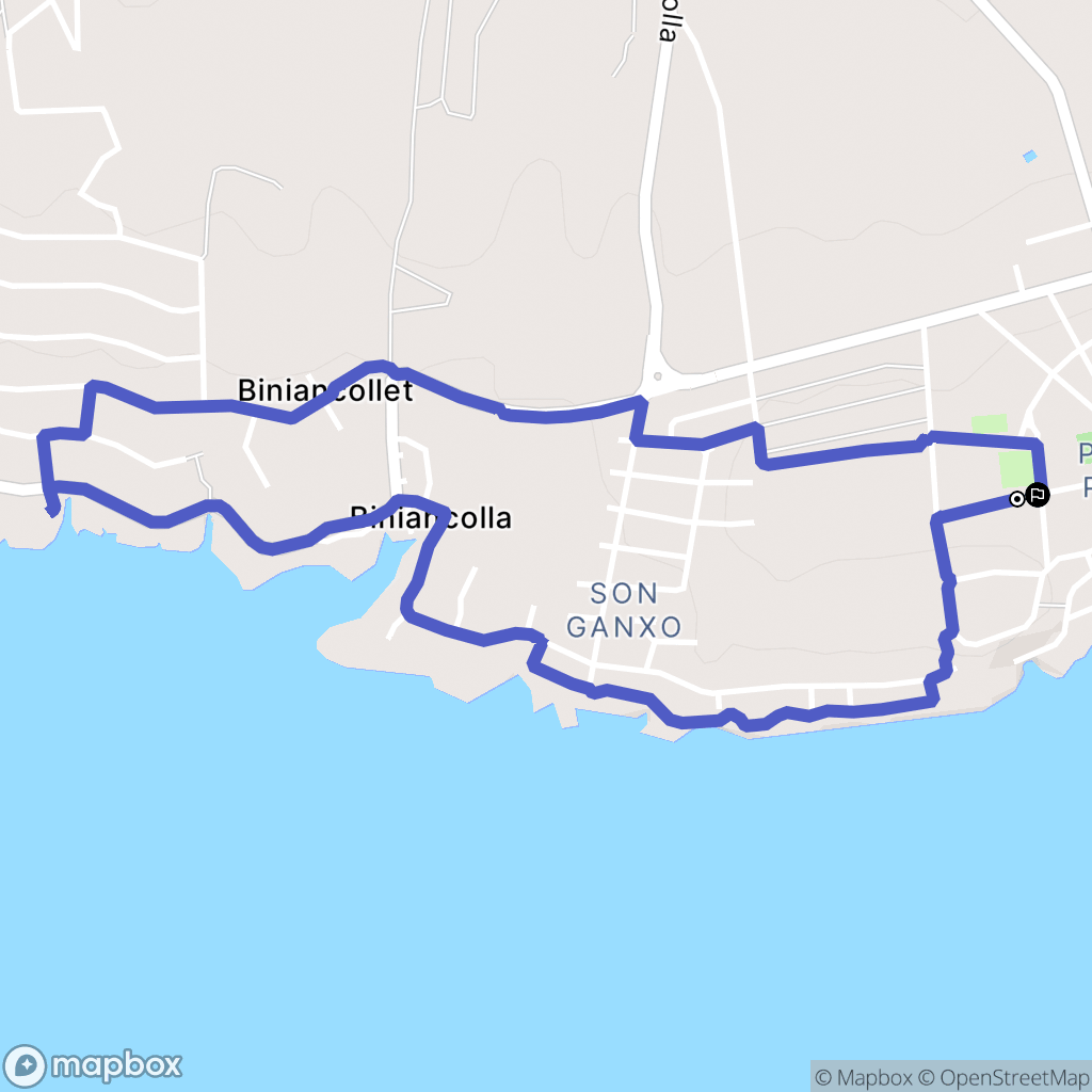 Punta Prima : carte du parcours de randonnée - Spain