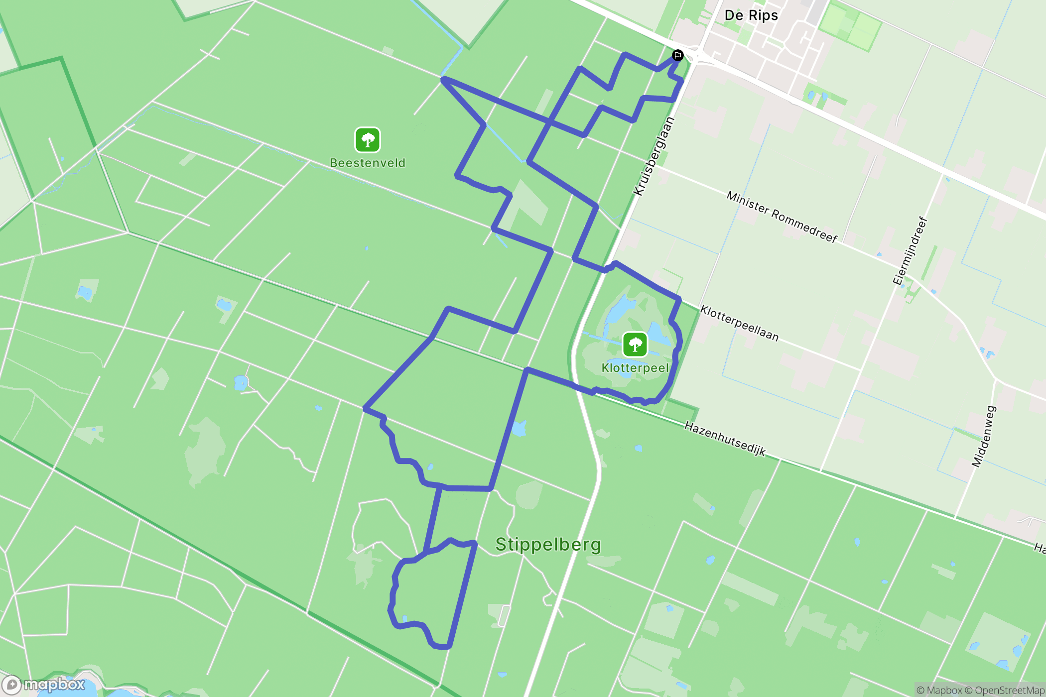 De Rips: routekaart voor buitenactiviteiten - Netherlands