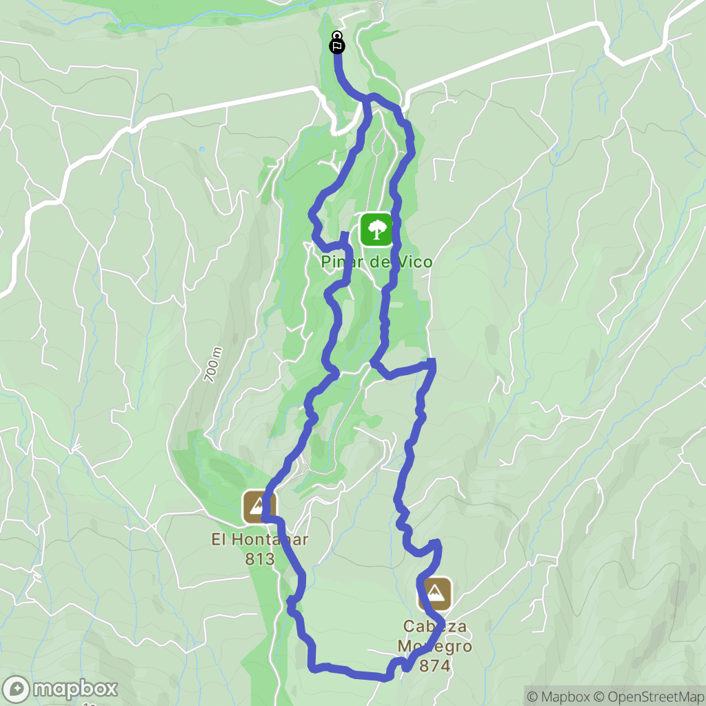 Arnedo : carte du parcours de randonnée - Spain