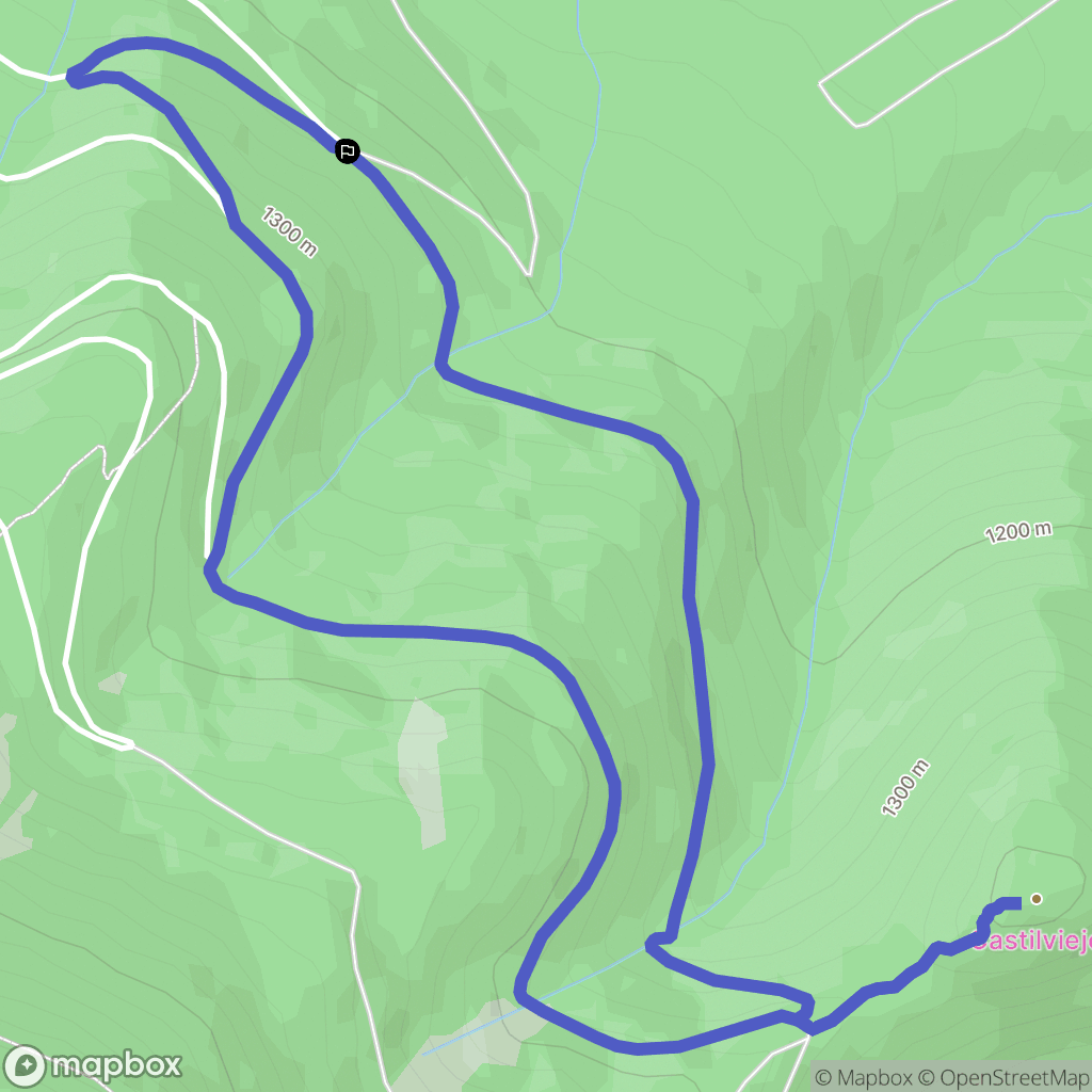 San Martín de la Virgen del Moncayo : carte du parcours de randonnée - Spain