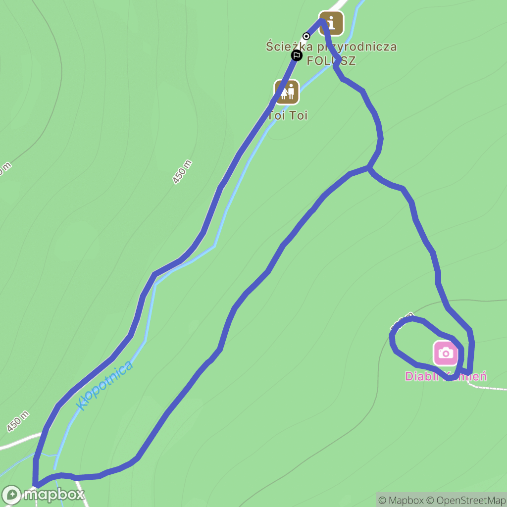 Folusz: mapa trasy - Poland