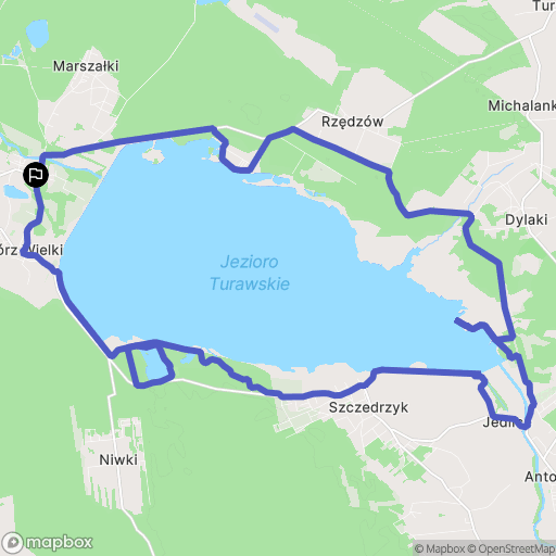 Turawa: mapa trasy - Poland