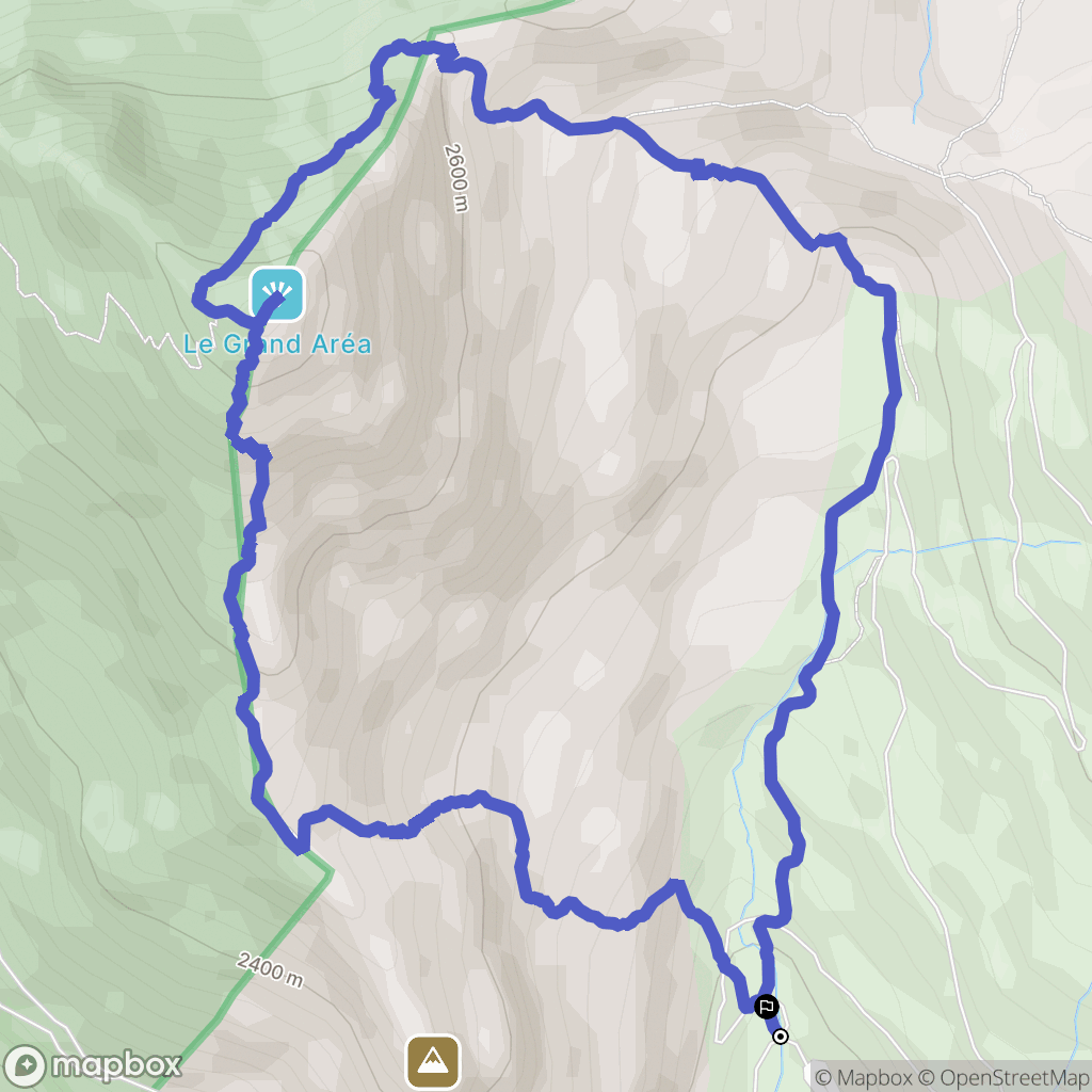 La Salle-les-Alpes : carte du parcours de randonnée - France