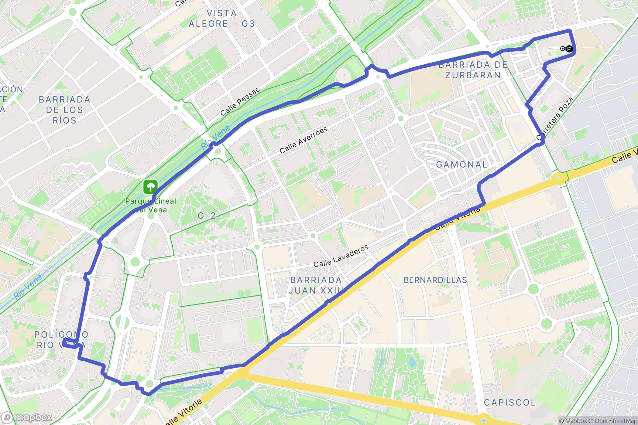 Burgos : carte du parcours de randonnée - Spain