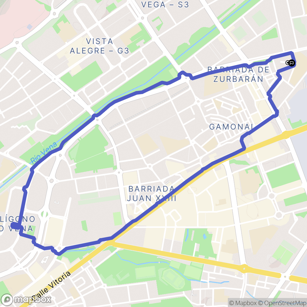 Burgos : carte du parcours de randonnée - Spain