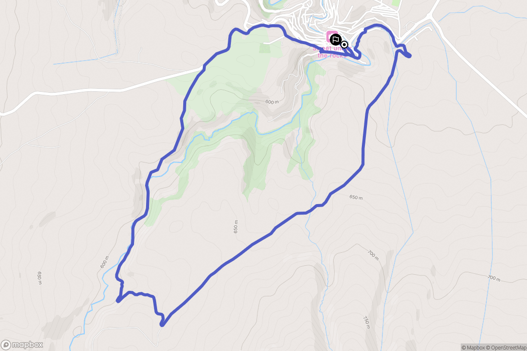Setenil de las Bodegas : carte du parcours de randonnée - Spain