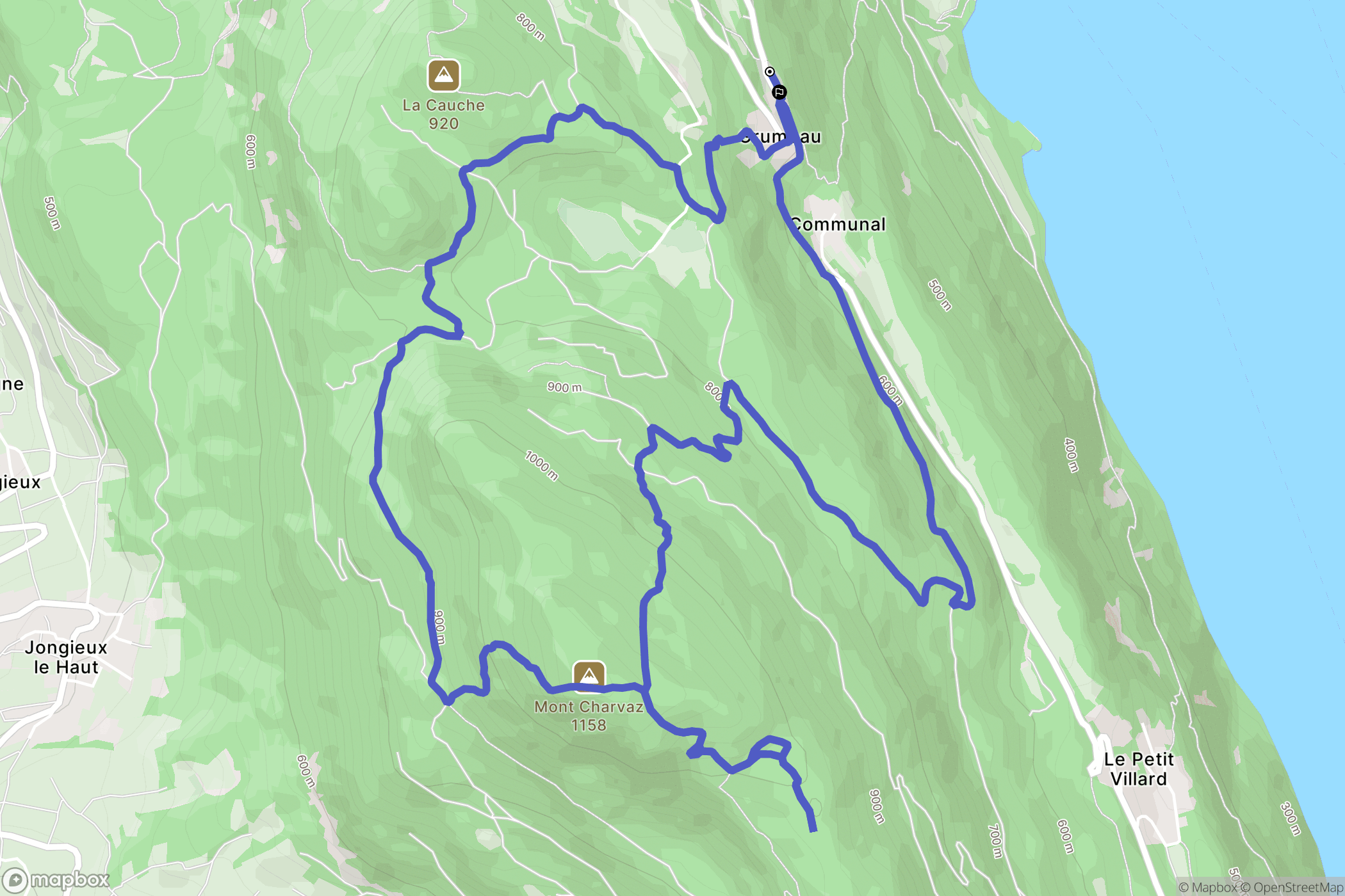Ontex : carte du parcours de randonnée - France